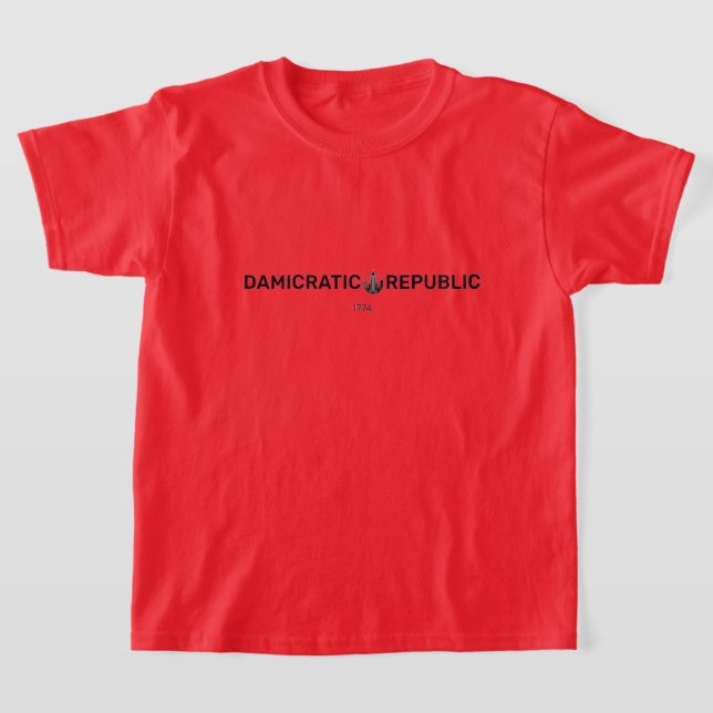 T-shirt enfant damicratique (Poser)