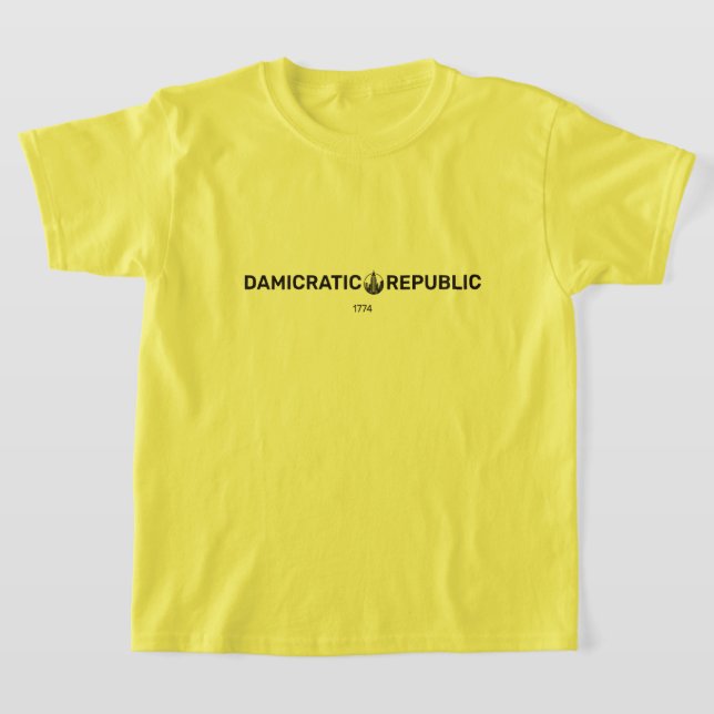 T-shirt enfant damicratique (Poser)