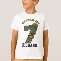Enfant d'anniversaire militaire Septième soldat