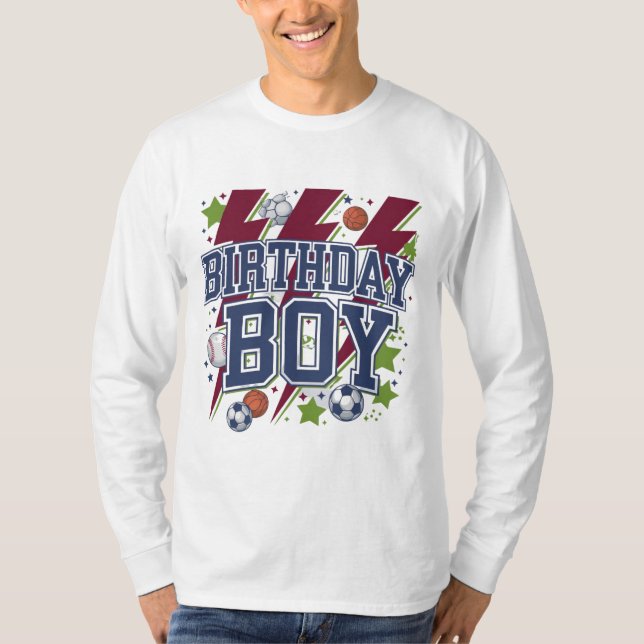 T-shirt Enfant d'anniversaire sportif (Devant)