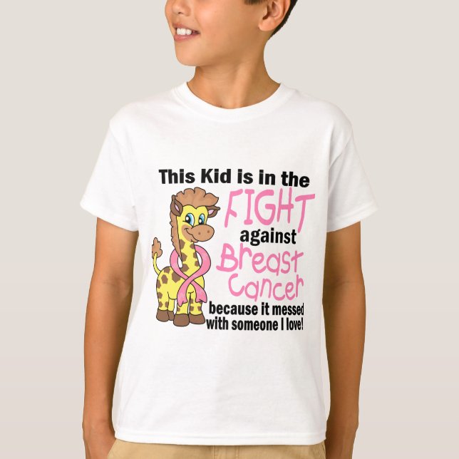 T-shirt Enfant Dans La Lutte Contre Le Cancer Du Sein (Devant)