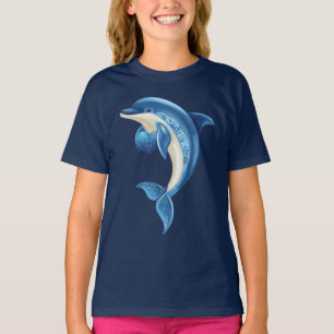 T-shirt enfant dauphin souriant