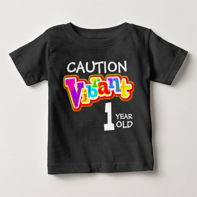 T-shirt enfant de 1 an, très dynamique (Devant)