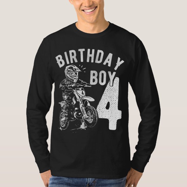 T-shirt Enfant de 4 ans - Enfant d'anniversaire - Vélo de  (Devant)