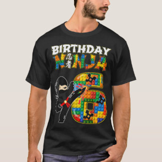 T-shirt Enfant de 6 ans Ninja - Fête Faveurs Ninja Anniver