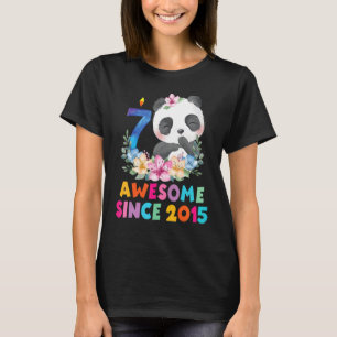 T-shirt Enfant de 7 ans Anniversaire Unicorn Panda B Jour
