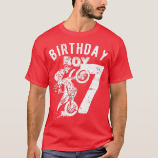 T-shirt Enfant de 7 ans Enfant Anniversaire garçon Dirt bi