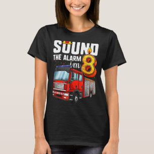 T-shirt Enfant de 8 ans Camion d'anniversaire Garçon Pompi