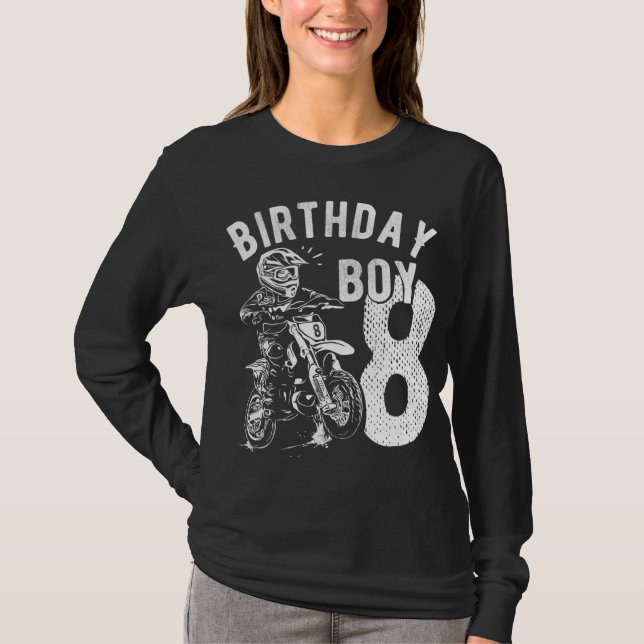 T-shirt Enfant de 8 ans - Enfant d'anniversaire - Vélo de  (Devant)