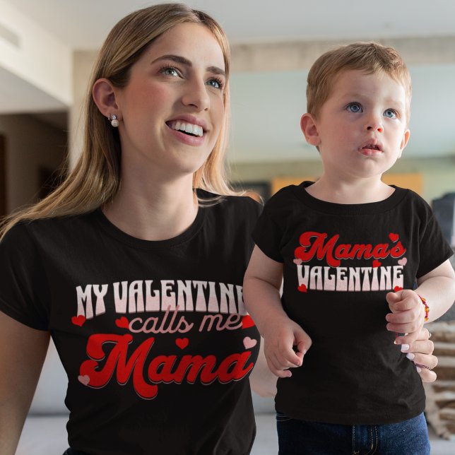 T-shirt Enfant de la famille Valentine de maman (Créateur téléchargé)