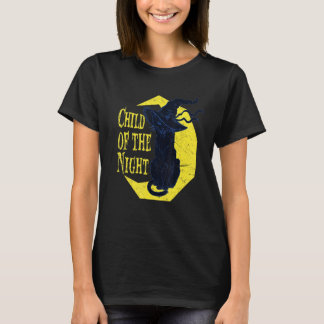 T-shirt Enfant de la sorcière de chat de nuit Halloween So