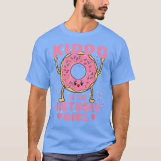 T-shirt Enfant De L'Anniversaire Fille Pink Donut Annivers