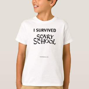 T-shirt enfant de l'école effrayant