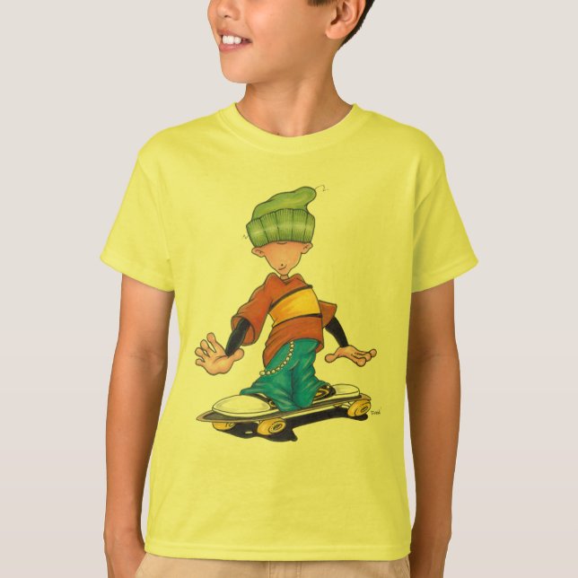 T-shirt enfant de patineur (Devant)