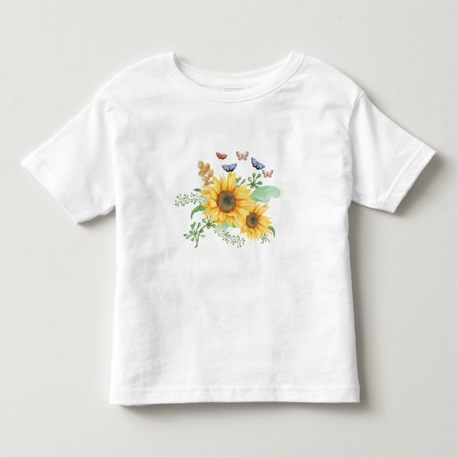 t-shirt enfant de printemps de tournesol (Devant)