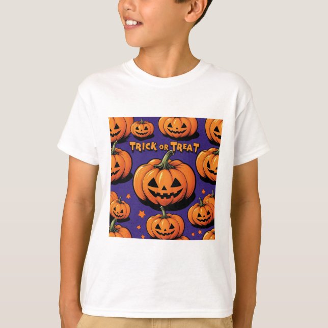 T-shirt enfant d'Halloween (Devant)