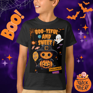 T-shirt enfant d'Halloween   Tee de fantôme mignon