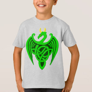 T-shirt enfant dragon celtique vert