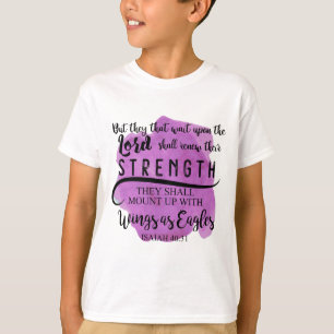 T-shirt ENFANT du 40:31 KJV d'Isaïe qui attendent sur le