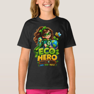 T-Shirt Enfant Eco Héros Protecteur de la Planète