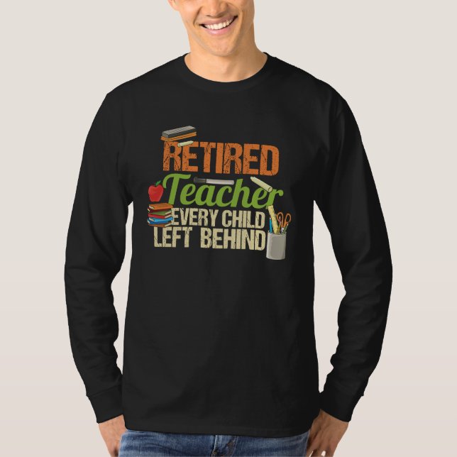 T-shirt Enfant enseignant à la retraite abandonné à la têt (Devant)