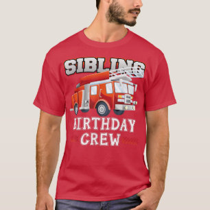 T-shirt Enfant frère d'équipage camion d'incendie pompier 