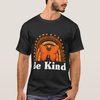 T-shirt Enfant Gentil Papillon Amusant Léopard Arc-en-cie