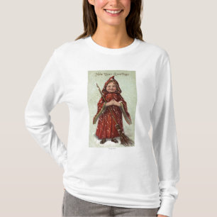 T-shirt Enfant habillé dans le manteau rouge