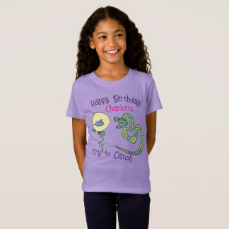 t-shirt enfant Happy Birthday snake print