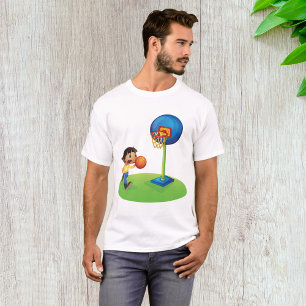 T-shirt Enfant Jouer au basket-ball avec Hoop Fun Sports