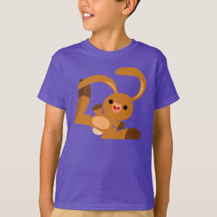 T-shirt enfant lapin de danse mignonne