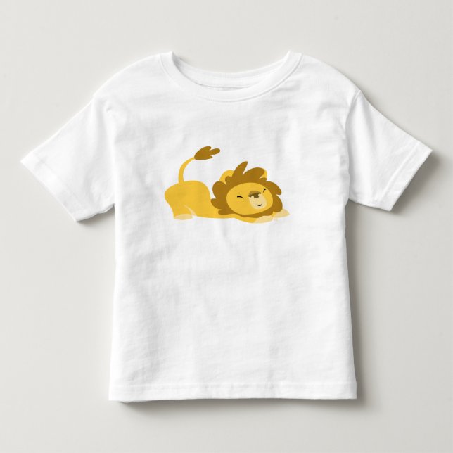 T-shirt enfant Lion étirant de dessin (Devant)