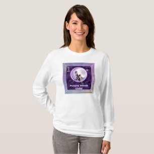 T-shirt enfant lune violette