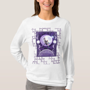 T-shirt Enfant mauve lune
