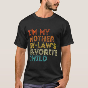 T-shirt Enfant préféré de la belle-mère drôle Parent Rétro