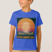 T-shirt enfant préféré Sunset rétro