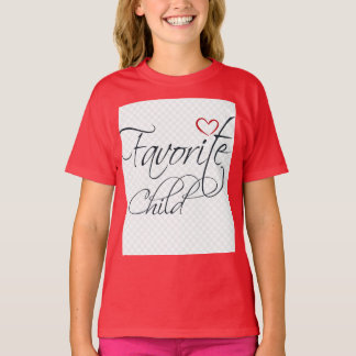 T-shirt Enfant préféré – Typographie de citation de famill