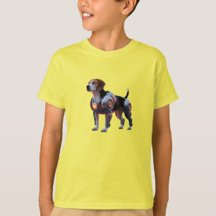 T-Shirt Enfant Robot Beagle Drôle