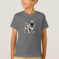 T-shirt enfant robot Pug mignon