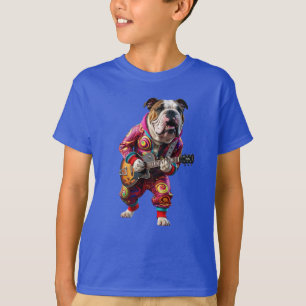T-Shirt Enfant Rock Star Bouledogue