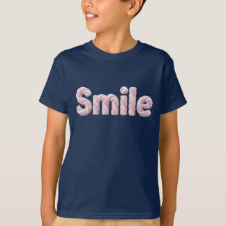 T-Shirt Enfant Typographie Twist Guimauve Sourire