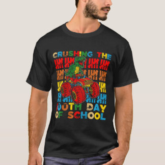 T-shirt Enfants 100 Jours D'École Crushing Le 100E Jour De