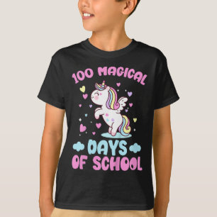 T-shirt Enfants 100 Magical Days Of School Girls 100th Day