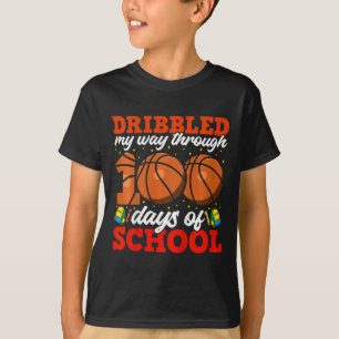 T-shirt Enfants 100e Jour De L'École Garçons Basketball 10