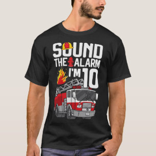 T-shirt Enfants 10 ans pompier 10e anniversaire garçon Fir