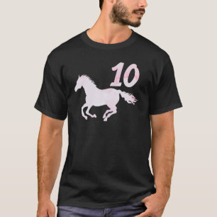 T-shirt Enfants 10e anniversaire Cheval pour 10 ans