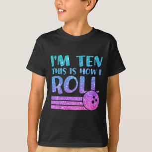 T-shirt Enfants 10e anniversaire filles Bowling cadeau - I