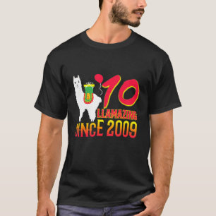 T-shirt Enfants 10e anniversaire Llama Chemise Llamazing d