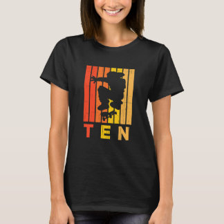 T-shirt Enfants 10e anniversaire Patineur Garçon Fille 10 