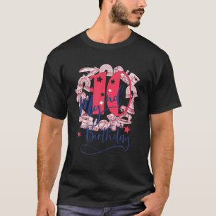T-shirt Enfants 10E Fête Anniversaire Filles Garçons Jouet